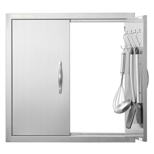 Porte d'Accès pour Barbecue-VEVOR-Simple Porte de Cuisine Extérieure 61x61 cm-pour Îlot de Barbecue, Placard Extérieure