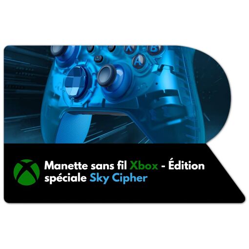 Xbox icrosoft anette sans fil Édition spéciale Sky Cipher