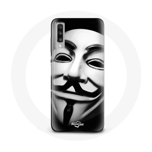 Coque Samsung Galaxy A70 Nous Sommes Légion Masque Anonyme