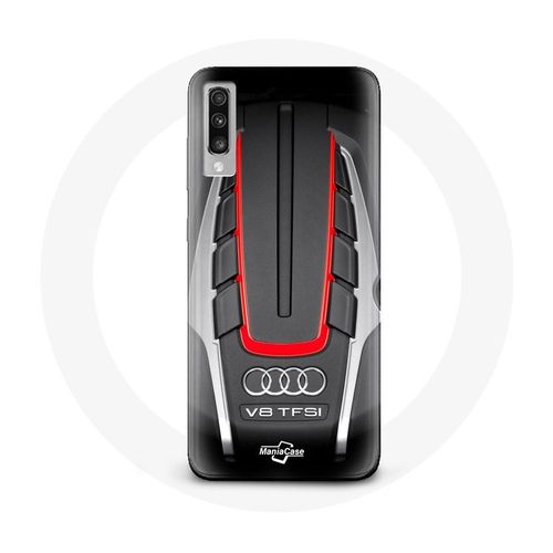 Coque Samsung Galaxy A70 Audi S8 Logo Rouge