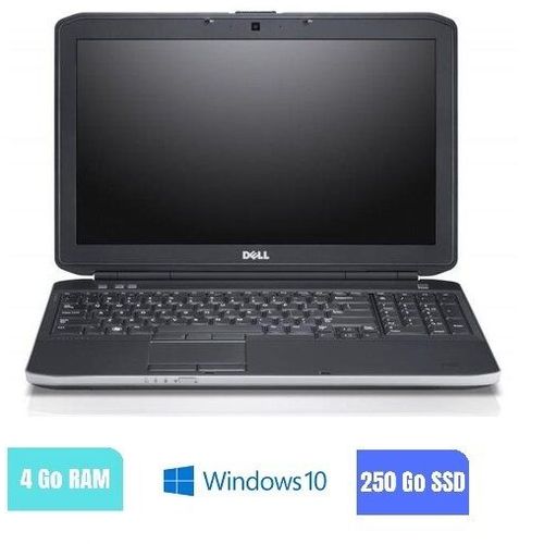 DELL E5430 14" Intel Core i5 - 2.6 GHz - 4 Go RAM - 250 Go SSD - Windows 10 - N°150247