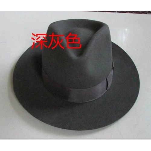 Chapeau Fedora En Laine Pour Hommes,Unisexe,En Feutre,Tendance,B-8130