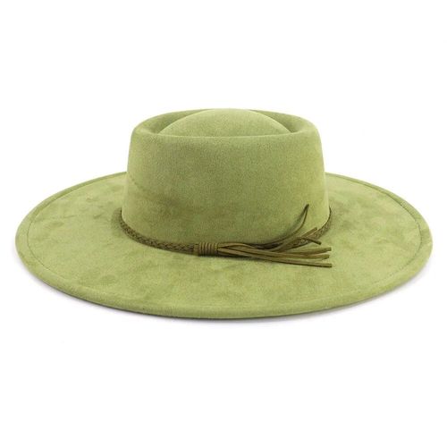 Chapeaux Fedora En Daim Concave À Large Bord Pour Hommes Et Femmes,Chapeaux Classiques En Feutre Pour La Fête,Chapeaux D'église,Robe De Mariée,Canotier,Casquette De Jazz,Haut De 10cm