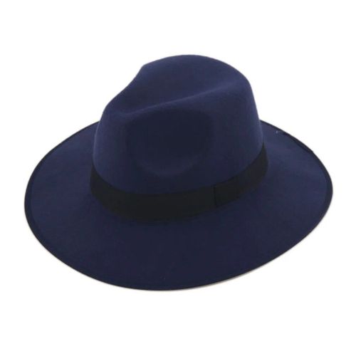 Chapeau À Large Bord Pour Hommes Et Femmes,Style Jazz,Fedora,Panama,Casquette De Gangster (Taille Unique: 57cm)