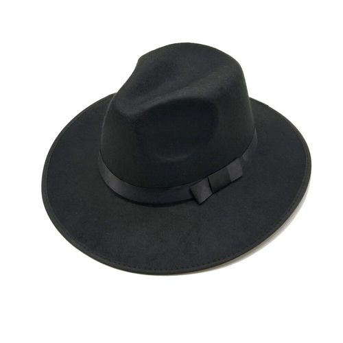Chapeau À Large Bord Pour Hommes Et Femmes,Style Jazz,Fedora,Panama,Casquette De Gangster (Taille Unique: 57cm)