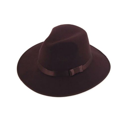Chapeau À Large Bord Pour Hommes Et Femmes,Style Jazz,Fedora,Panama,Casquette De Gangster (Taille Unique: 57cm)