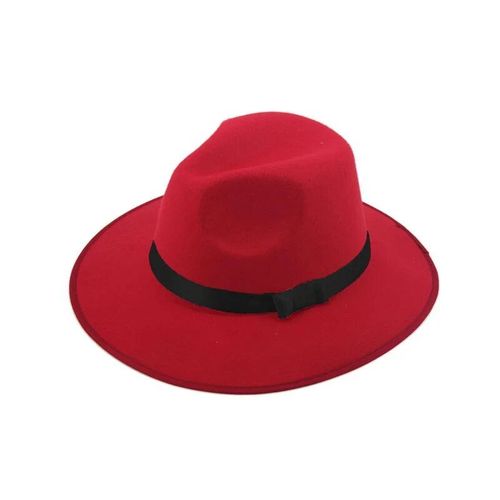 Chapeau À Large Bord Pour Hommes Et Femmes,Style Jazz,Fedora,Panama,Casquette De Gangster (Taille Unique: 57cm)