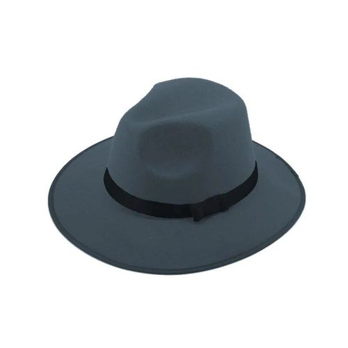 Chapeau À Large Bord Pour Hommes Et Femmes,Style Jazz,Fedora,Panama,Casquette De Gangster (Taille Unique: 57cm)