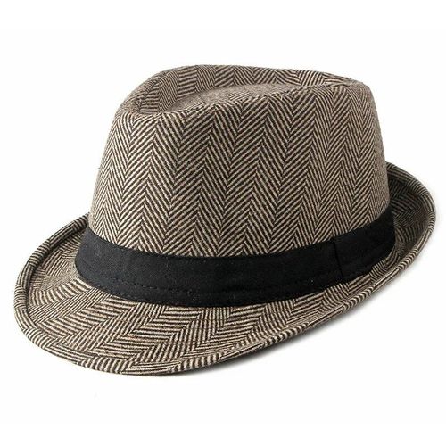 Chapeaux De Jazz Décontractés Pour Hommes,Chapeaux De Gentleman Unisexes,Hommes D'âge Moyen Et Elmants,Automne Et Hiver