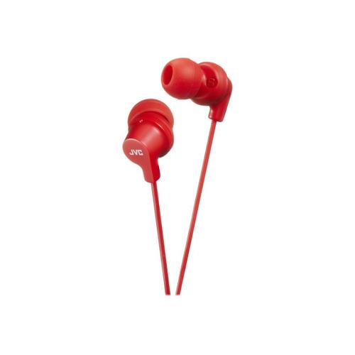 JVC HA-FX10 - Écouteurs - intra-auriculaire - filaire - jack 3,5mm - isolation acoustique - rouge