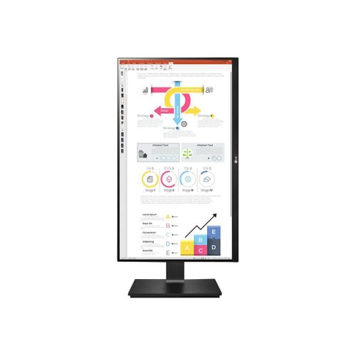 LG 24QP750-B - Écran LED - 23.8" - 2560 x 1440 QHD @ 75 Hz - IPS - 300 cd/m² - 1000:1 - HDR10 - 5 ms - HDMI, DisplayPort, USB-C