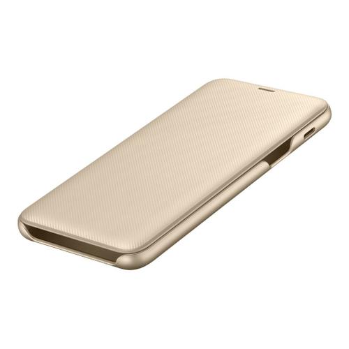 Samsung Wallet Cover Ef-Wa605 - Étui À Rabat Pour Téléphone Portable - Or - Pour Galaxy A6+