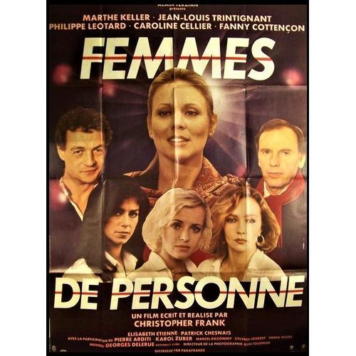 Femmes De Personne - De Christopher Frank - Marthe Keller - Jean-Louis Trintignant - - Affiche Originale Cinéma - 120 X 160 - 1984 -