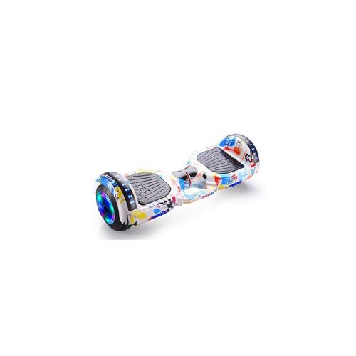 Hoverboard 6.5 Pouces Led Graffiti Blanc