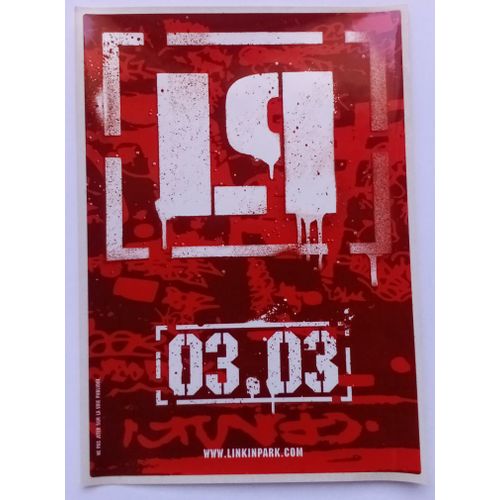 Autocollant Promotionnel Linkin Park (France, Sticker, Groupe, Musique)
