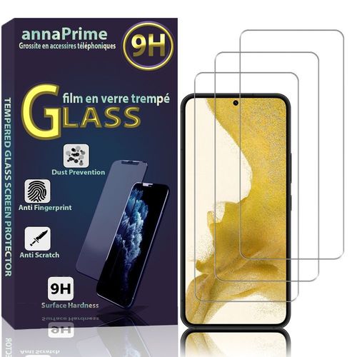 Lot / Pack De 3 Films Verre Trempé Pour Samsung Galaxy S22 5g 6.1" Protection D'écran