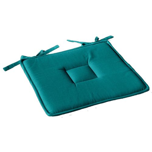 Galette De Chaise Plate Panama - 40 Cm X 40 Cm - Vert Émeraude