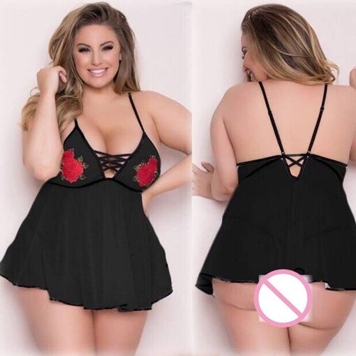 Lingerie Sexy grande taille pour femmes,vêtements érotiques,Porno ...