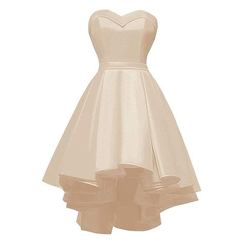 Myyble-Robe De Rhcourte Sans Bretelles,En Satin,Tenue De Soirée,Haut-Bas,2020