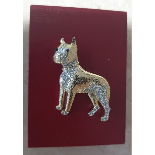 Broche Ancienne En Forme De Chien - Plaqué Or - Occasion En Très Bon état - Bijou Vintage