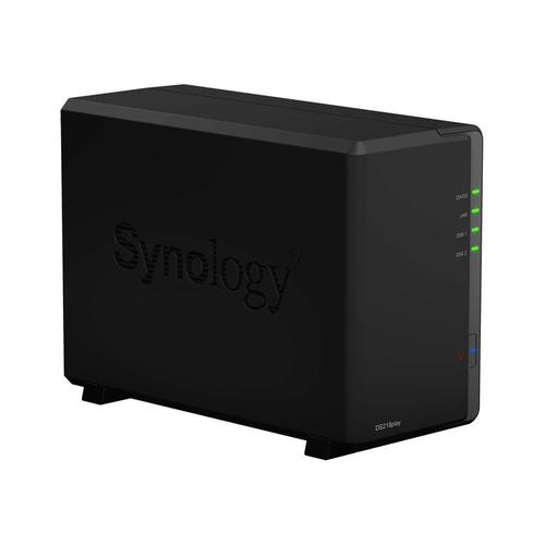 Synology Disk Station DS218play - Serveur NAS - 2 Baies - SATA 6Gb/s - RAID RAID 0, 1, JBOD - RAM 1 Go - Gigabit Ethernet - iSCSI support