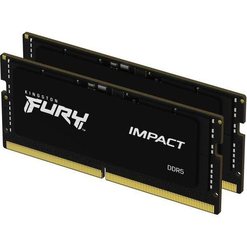 Kingston FURY Impact - DDR5 - kit - 32 Go: 2 x 16 Go - SO DIMM 262 broches - 4800 MHz / PC5-38400 - CL38 - 1.1 V - mémoire sans tampon - on-die ECC