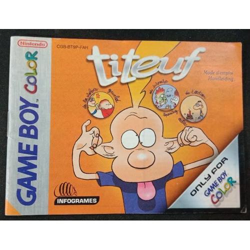 Titeuf - Notice Officielle - Game Boy Color