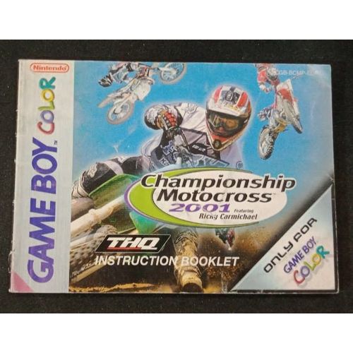 Championship Motocross 2001 - Notice Officielle - Game Boy Color