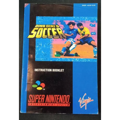 Dino Dini's Soccer - Notice Officielle - Super Nintendo - Snes