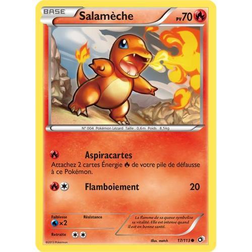 Pokemon Salameche Noir & Blanc Trésors Légendaires 17