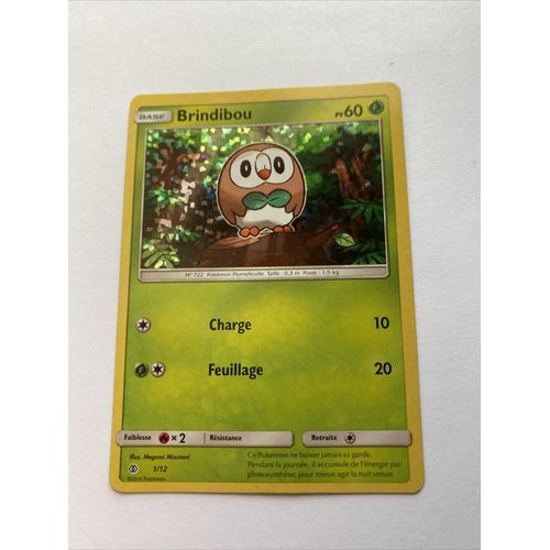 Pokemon Francais Holo Brindibou 1 / 12 Mc Donalds 2016