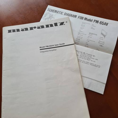 Marantz PM-65AV Guide de l'utilisateur