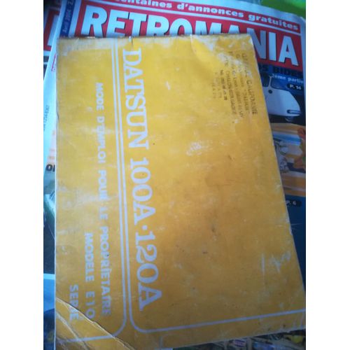 Mode D'emploi Datsun 100a 120a