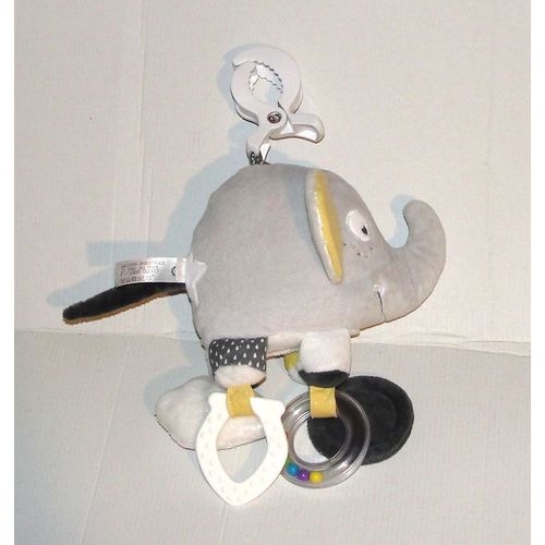 Doudou Elephant D'activités Sauthon Baby Deco