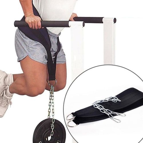 Ceinture D'haltérophilie Épaisse Avec Chaîne, Pour Le Fitness, La Musculation Et La Gymnastique