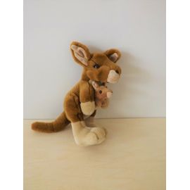 Doudou Peluche Kangourou Et Son Bébé Marron Suma Collection