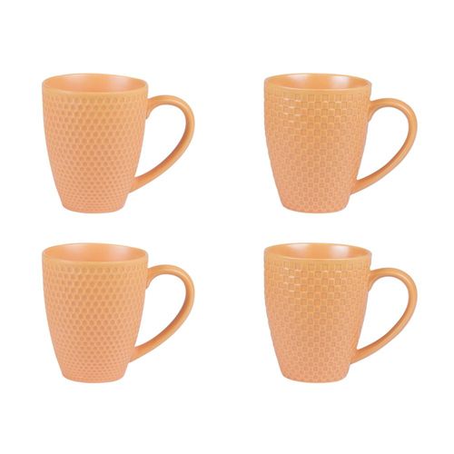Coffret de 4 mugs 35 cl snow safran
