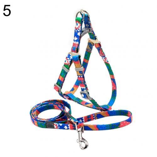 Laisse De Coulée De Style Bohème Pour Animaux De Compagnie,Sangles De Poitrine,Toile Double Couche,Respirant,Chien,Chiot,S,M,Glasfp - Type M #B