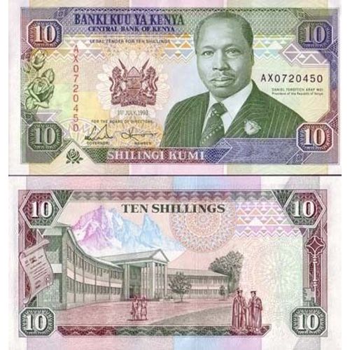 Billets De Banque Kenya Pk N° 24 - 10 Shillings