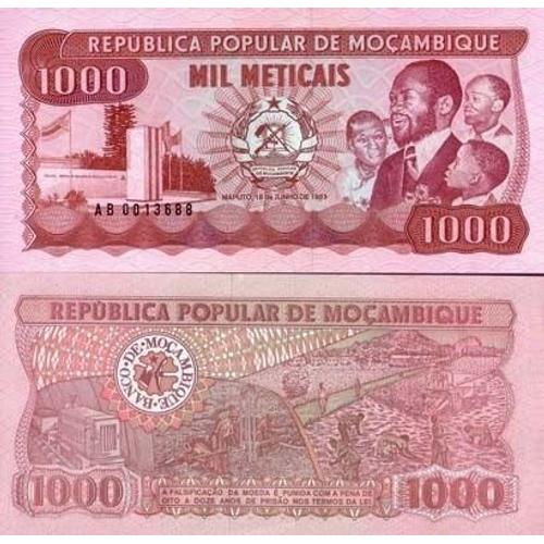 Billet De Banque Mozambique Pk N° 132 - 1000 Meticais