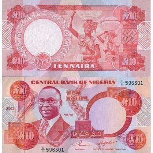Billets De Banque Nigeria Pk N° 25 - 10 Naira