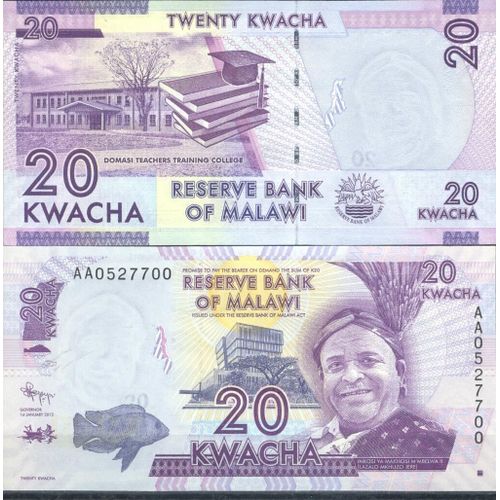 Billets De Banque Malawi Pk N° 57 - 20 Kwacha