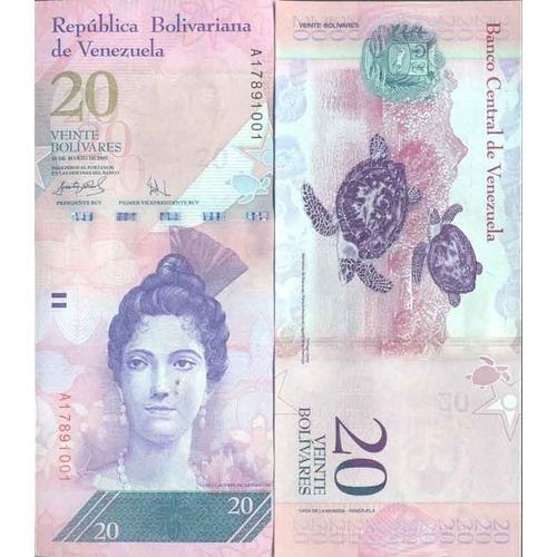 Billet De Banque Collection Venezuela - Pk N° 91 - 20 Bolivares