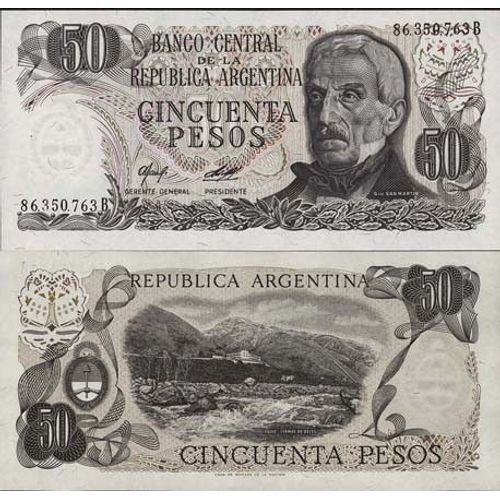 Billet De Collection Argentine Pk N° 301 - 50 Pesos