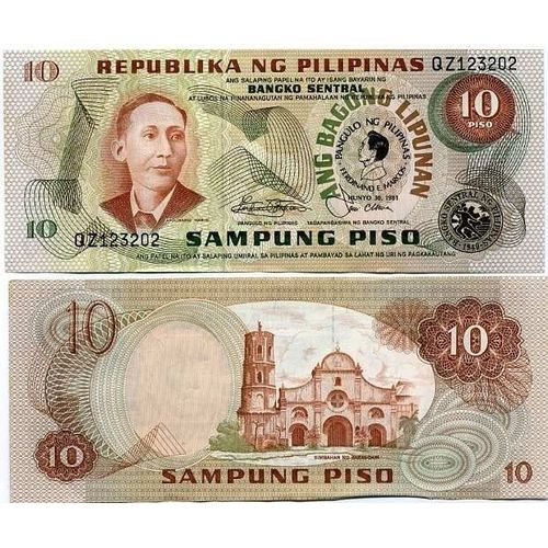 Billet De Collection Philippines Pk N° 167 - 10 Pesos