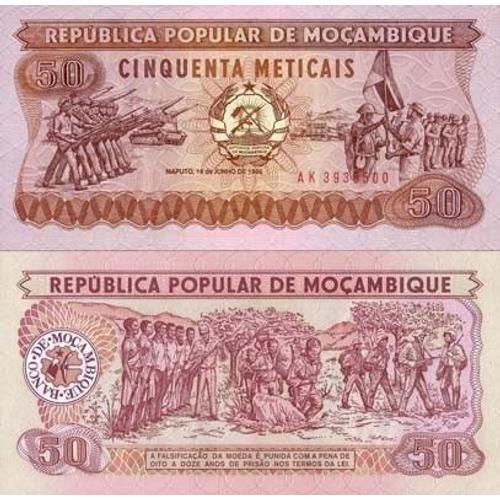 Billet De Collection Mozambique Pk N° 129 - 50 Meticais