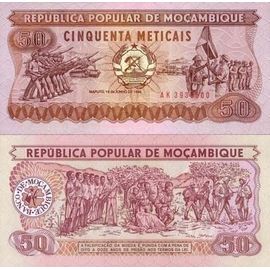 Billet De Collection Mozambique Pk N° 129 - 50 Meticais