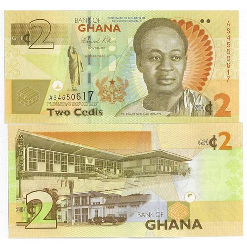 Billet De Banque Ghana Pk N° 37a - 2 Cedis