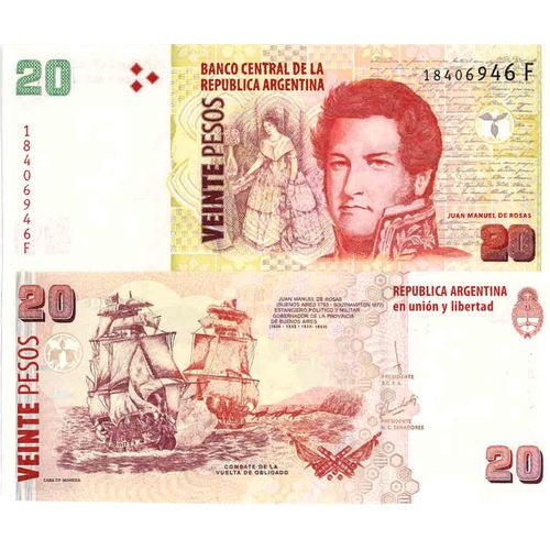 Billet De Banque Collection Argentine - Pk N° 355 - 20 Pesos