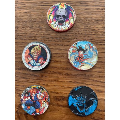 Lots De 4 Caps Dragon Ball Z Et 1 Caps Poison